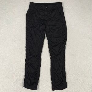 The North Face Aphrodite Ruched Hiking Pants Womens 10 (31x30) Zip Snap Black